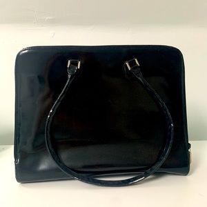 Vintage Furla Black Shoulder Bag